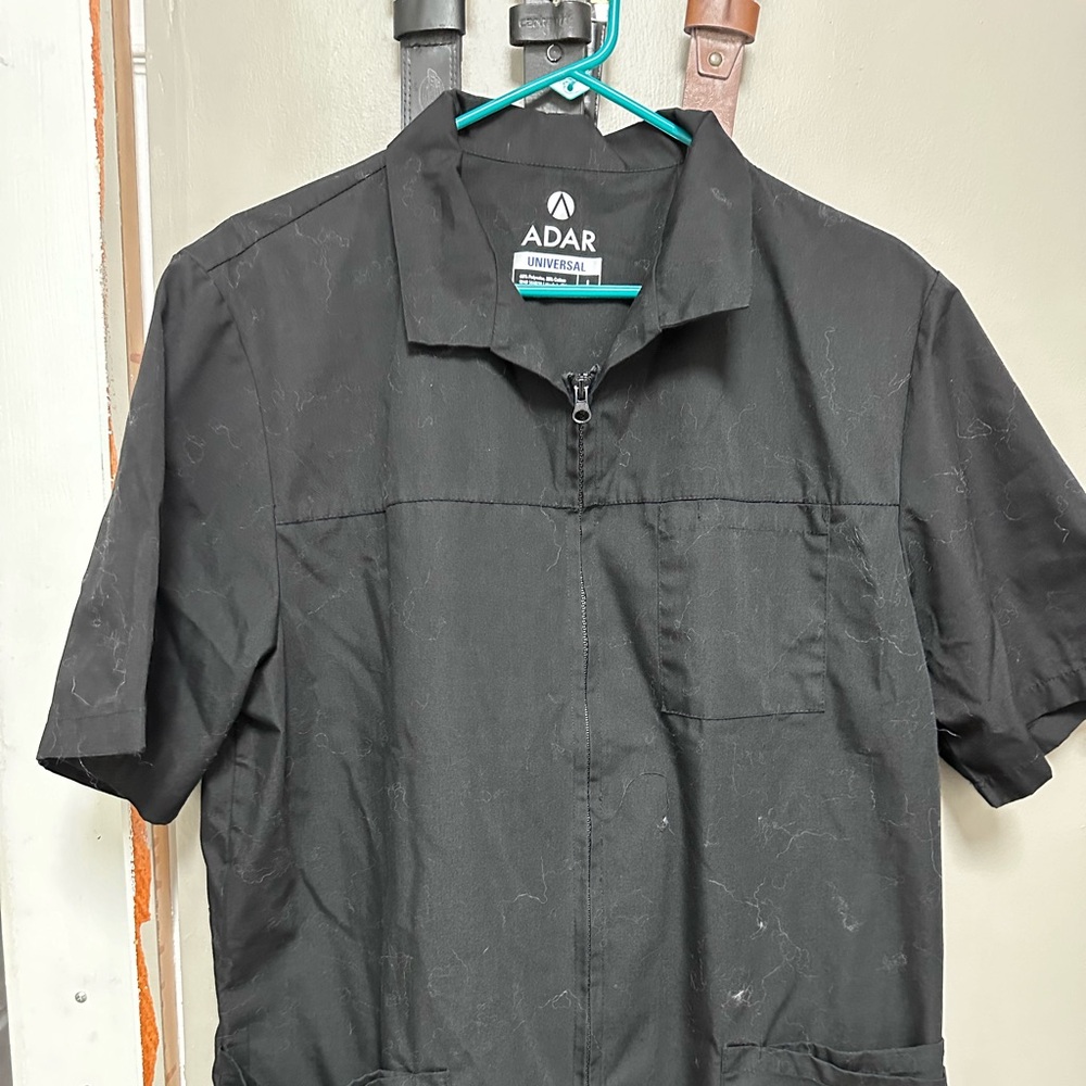 Adar zip up scrub jacket